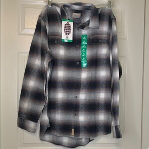 JACHS, Men's Black and Gray Plaid Shirt, NWT